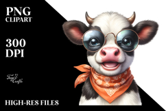 Funny Baby Cow PNG Product Image 2