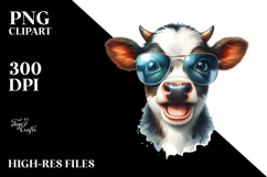 Funny Baby Cow PNG Product Image 2