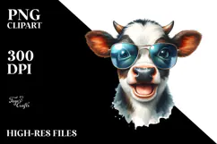 Funny Baby Cow PNG Product Image 2