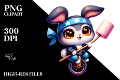 Vibrant Cute Baby Bunny PNG Product Image 2