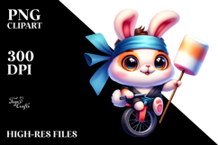 Vibrant Cute Baby Bunny PNG Product Image 2