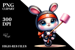 Vibrant Cute Baby Bunny PNG Product Image 2