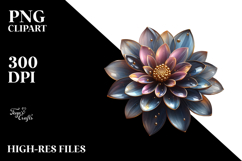 Abstract Dahlia, Transparent PNG Product Image 2