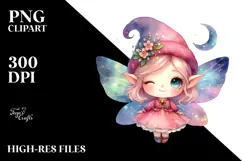 Colorful Small Fairy | Sublimation | Clipart Product Image 2