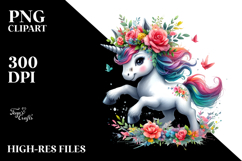 Running Funny Unicorn PNG Product Image 2