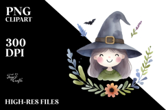 Excited Witch with Magic Potion Clipart Product Image 2