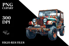 Vintage Rusted Jeep with Confetti, 20 oz Tumbler Product Image 2