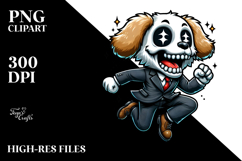 Jumping Goofy Animal Skull PNG Product Image 2