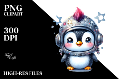 Punk Baby Penguin in Space Helmet Product Image 2