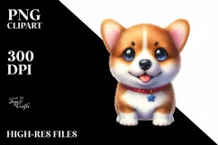 Pembroke Welsh Corgi Baby Clipart Product Image 1