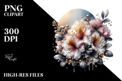 Shiny Rhododendron Watercolor Splash Product Image 1