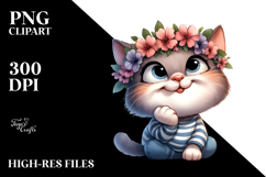 Silly Cartoon Cat PNG Product Image 2