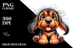 Cute Baby Bloodhound, High-Res PNG Product Image 2