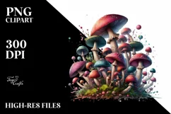 Detailed Glossy Mushroom PNG Product Image 1