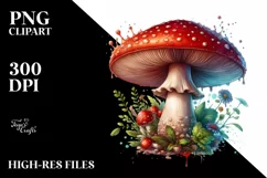 Detailed Glossy Mushroom PNG Product Image 1