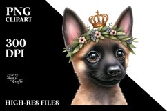 Watercolor Baby Malinois Clipart Product Image 1