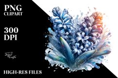 Abstract Detailed Hyacinth Sublimation Clipart Product Image 3