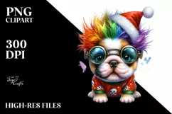 Expressive Baby Bulldog, Vibrant PNG Product Image 1