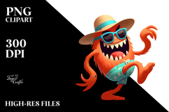 Goofy Beach Monster PNG Product Image 2