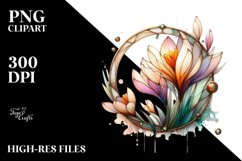 Abstract Stained Crocus, High-Res PNG Product Image 3