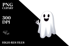 Funny Ghost Digital Painting PNG Product Image 2