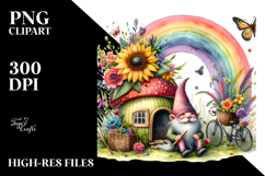 Colorful Vegetable Gnome Rainbow | Clipart Product Image 2