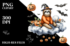 Spooky Sloth for Halloween PNG Product Image 2