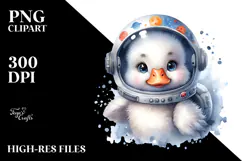 Cute Baby Swan with Big Eyes PNG Product Image 2