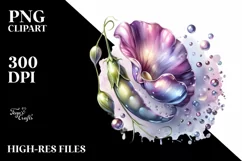 Glossy Sweet Pea Made of | Clipart Product Image 1
