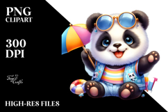 Energetic Baby Panda PNG Product Image 2