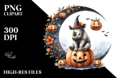 Rhino in Halloween Costume Watercolor PNG Product Image 2