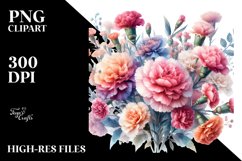 Colorful Carnation PNG Product Image 1