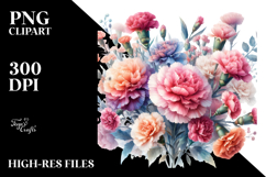 Colorful Carnation PNG Product Image 2