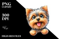 Enthusiastic Yorkshire Terrier Clipart Product Image 3