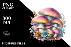Glossy Mystical Mushroom PNG Product Image 2