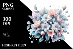 Glossy Jasmine in Pastel Colors PNG Product Image 3