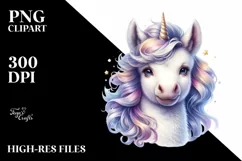 Detailed Baby Unicorn PNG Product Image 1
