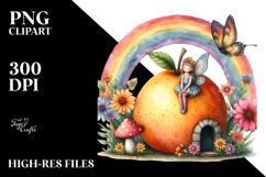 Colorful Fruit Fairy Rainbow | Clipart Product Image 2