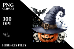 Funny Halloween Hat Clipart, PNG Product Image 2