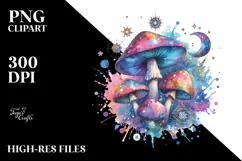 Colorful Watercolor Magical Clipart Product Image 2