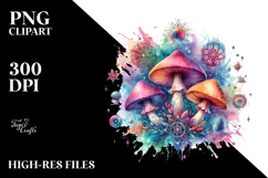 Colorful Watercolor Magical Clipart Product Image 2