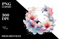 Pastel Azalea Art, Transparent PNG Product Image 1