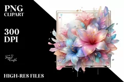 Pastel Azalea Art, Transparent PNG Product Image 1