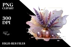 Glossy Lavender Watercolor Splash Product Image 3