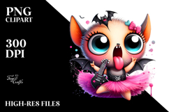 Cute Bat with Tutu, PNG Product Image 2