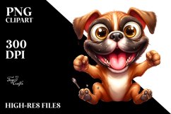 Crazy Looking Funny Boxer | Clipart Product Image 3