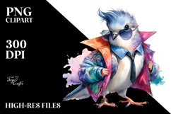 Agressive Baby Dove Posing PNG Product Image 2