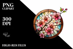 Round Wood Watercolor Splash Clipart Product Image 3