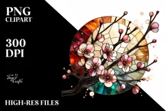 Round Wood Watercolor Splash Clipart Product Image 3