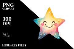 Simple Smiling Star PNG Product Image 2